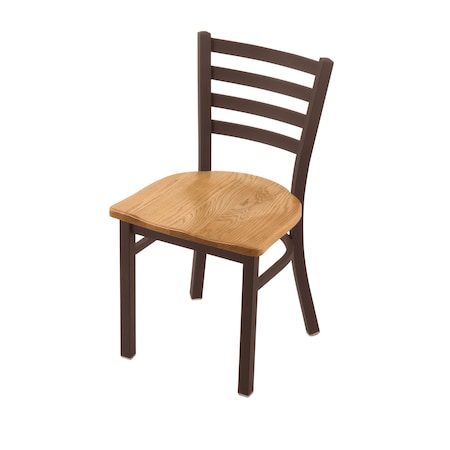 400 Jackie 18 Chair With Bronze Finish And Medium Oak Seat
